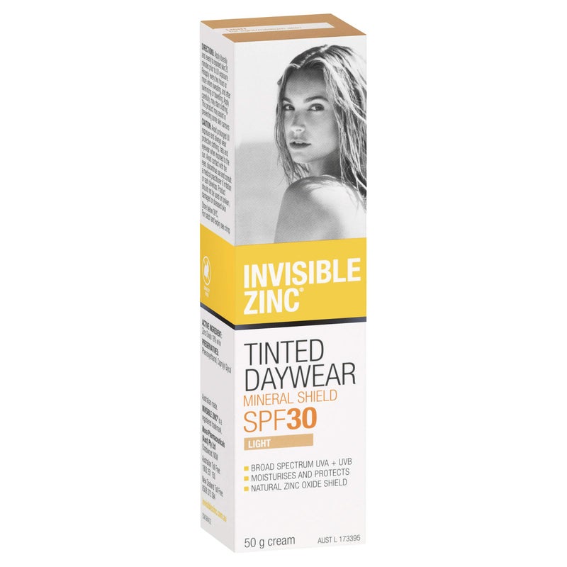 زنك غير مرئي كريم نهاري ملون خفيف SPF 30 مرطب يومي مع حماية من الشمس أساس شفاف لمنع ظهور علامات الشيخوخة المبكرة الناتجة عن الأشعة فوق البنفسجية الضارة 50 جرام